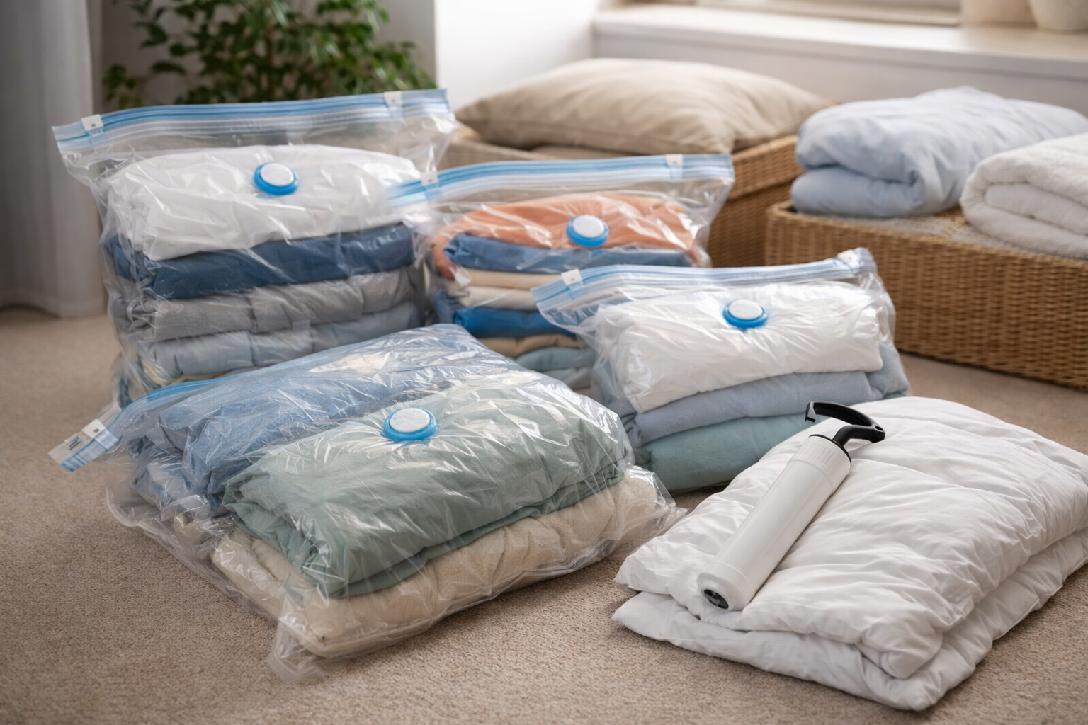 Best Vacuum Storage Bags for Travel & Home Space Saving