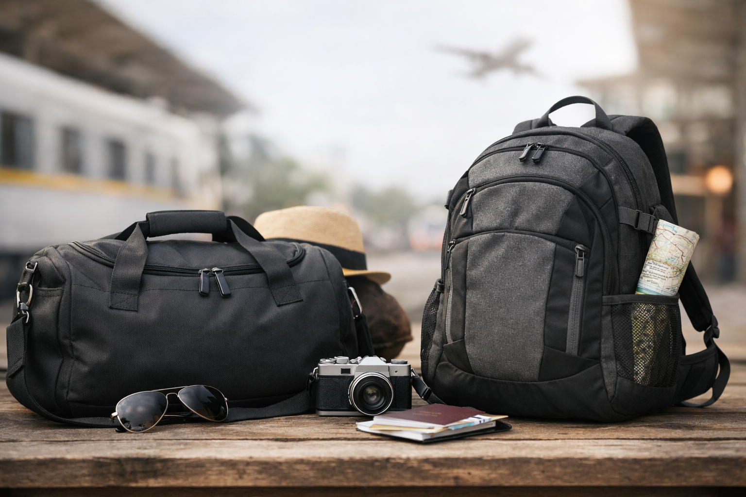 backpack vs duffle bag for travel Foldable Rolling with Wheels - 30" Extra Large Waterproof with Shoe Compartment, Heavy Duty TSA-Approved Luggage Men's Camping, Sports, and Airplane Trips How a Duffle Bag Beats