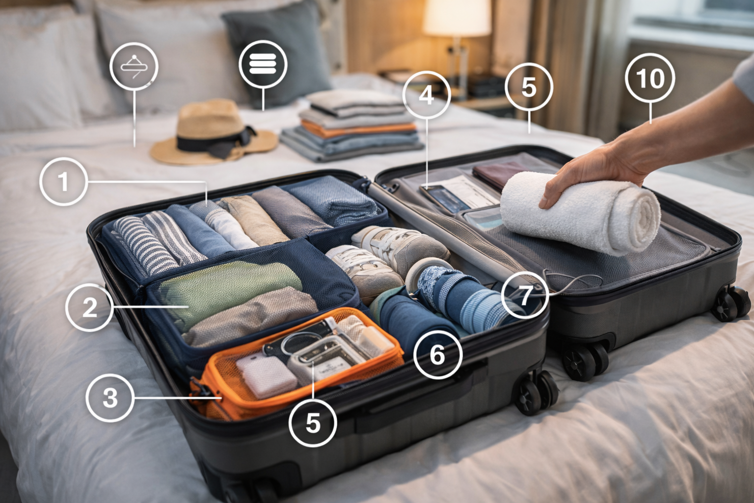 10 Smart Suitcase Packing Tips to Maximize Your Space for Travel