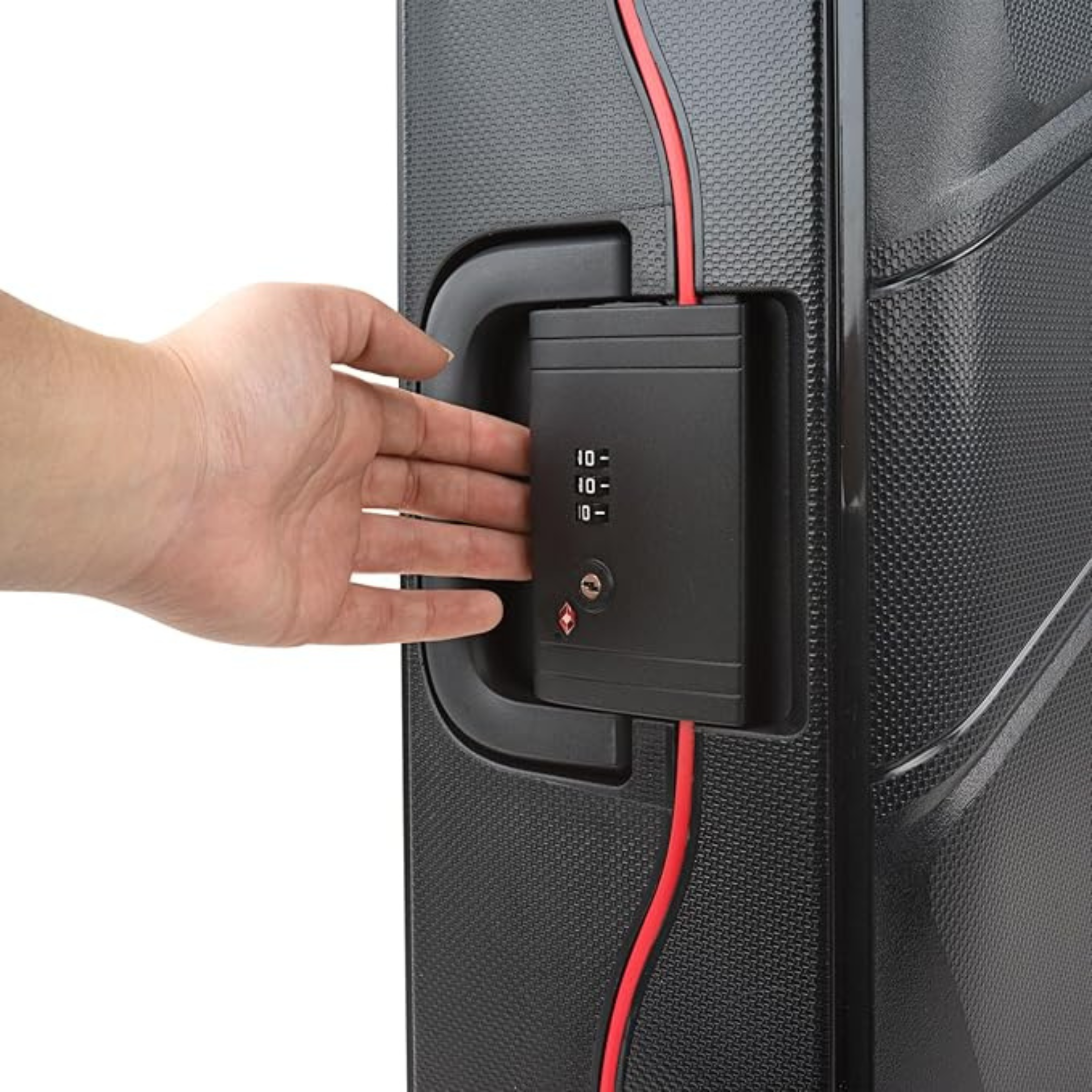 Tommy Hilfiger Lock Luggage - Black