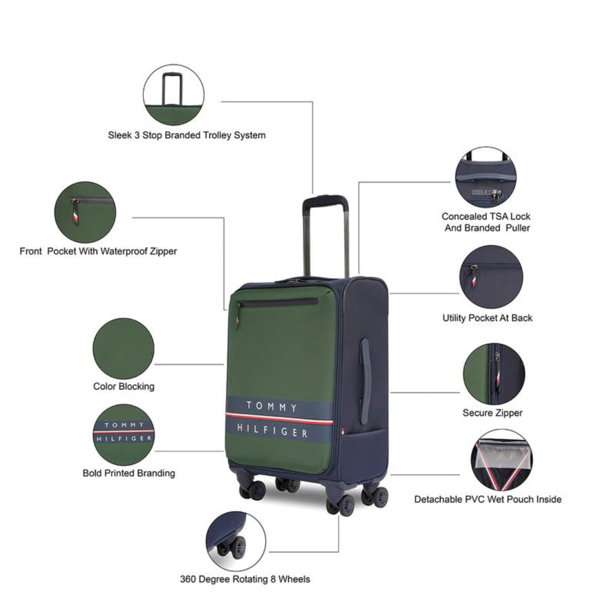 Tommy Hilfiger Lewiston Soft Luggage in Pakistan - 95 Stores