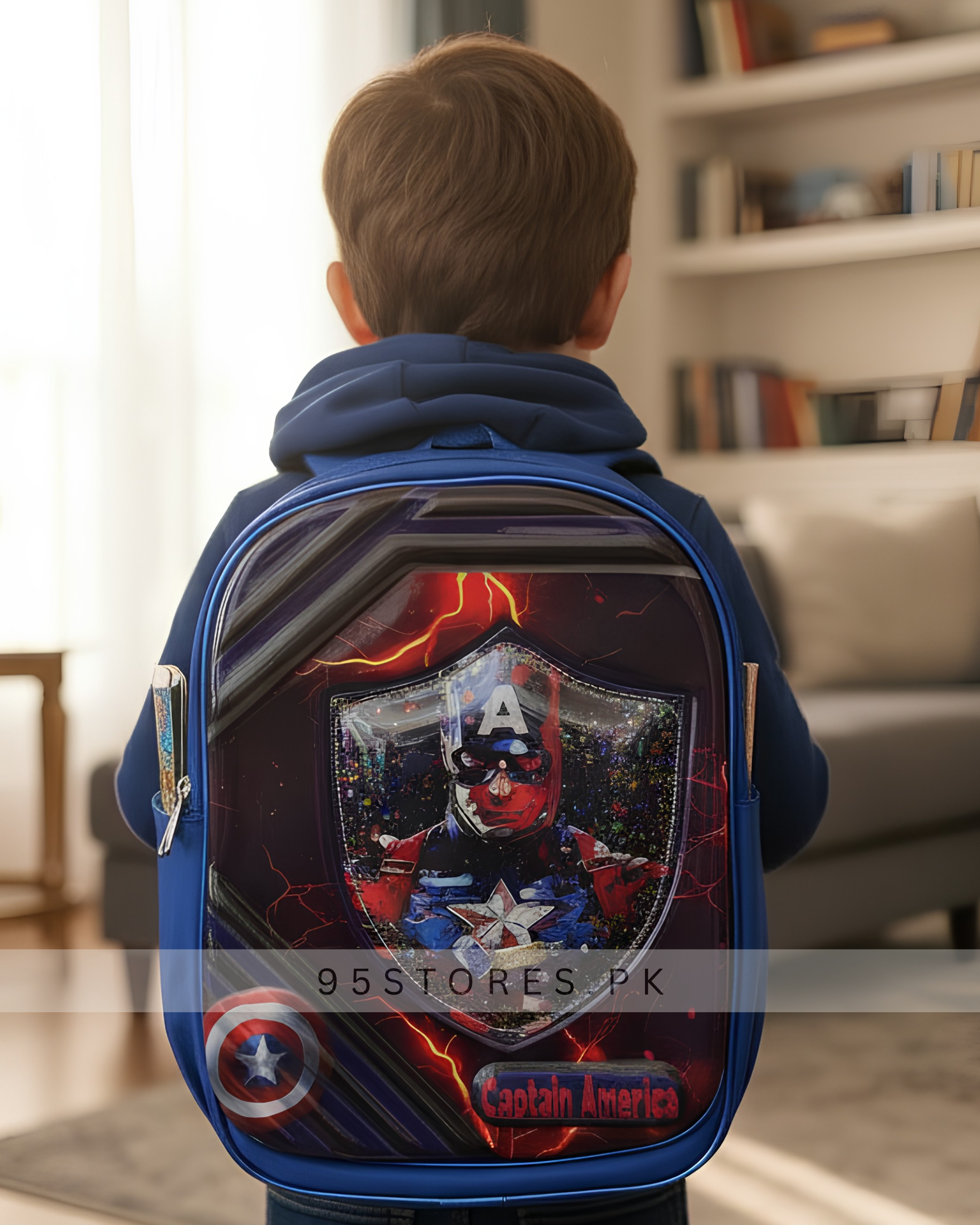 Captain America Backpack for Boys