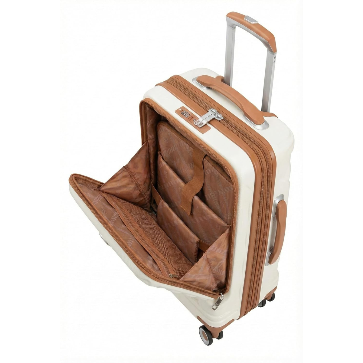 4-piece IT Indulging luggage set with a vanity box.