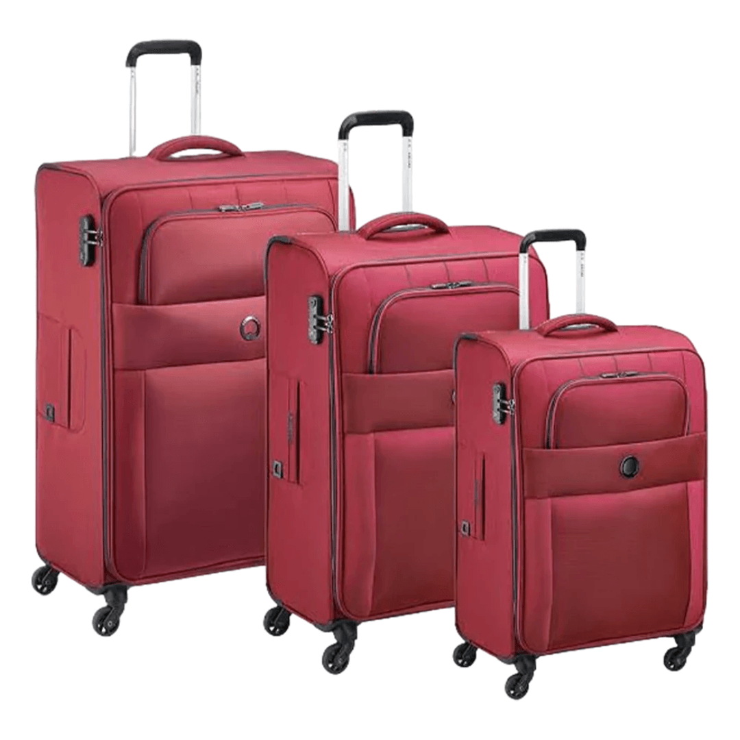 Delsey red suitcase shop