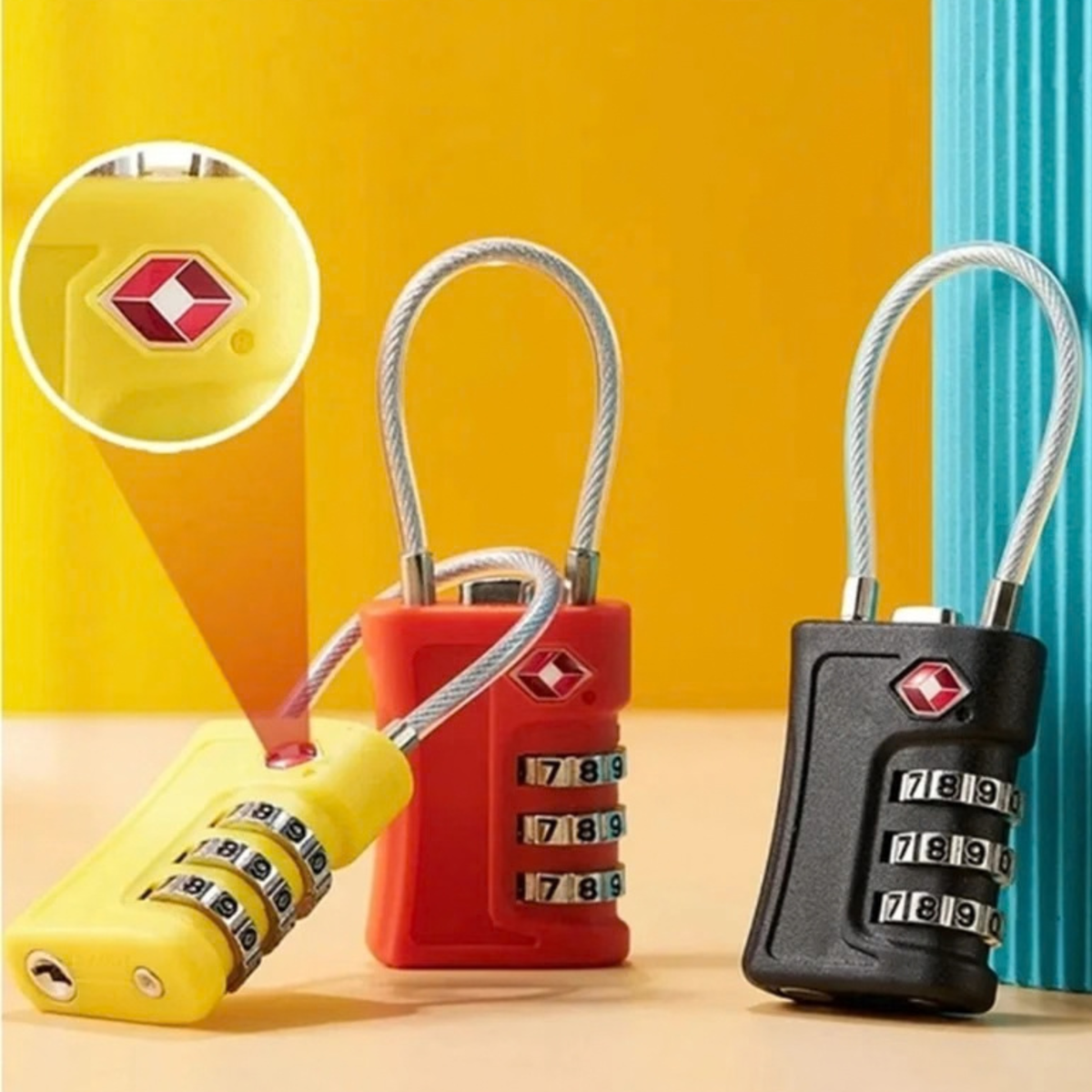 Multicolor TSA Approved Lock