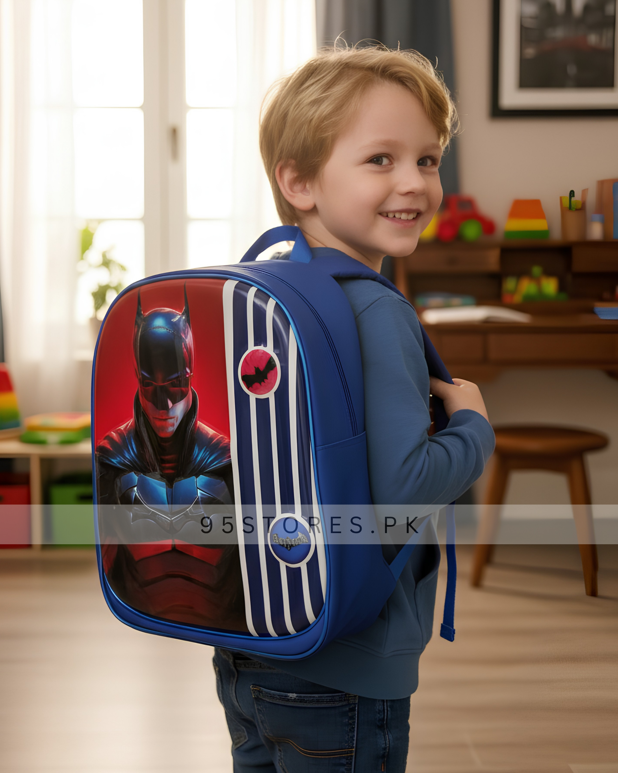 Superhero Bat School Backpack