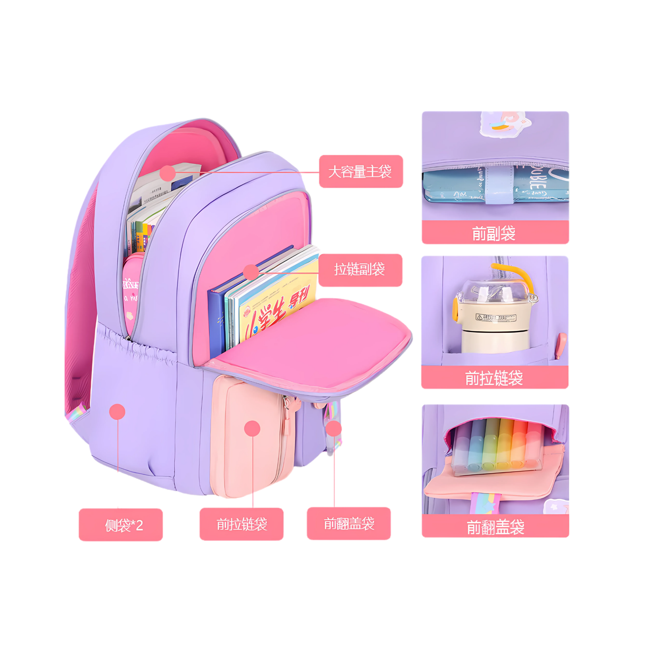 Stylish Waterproof School Backpack for Girls – 95 Stores