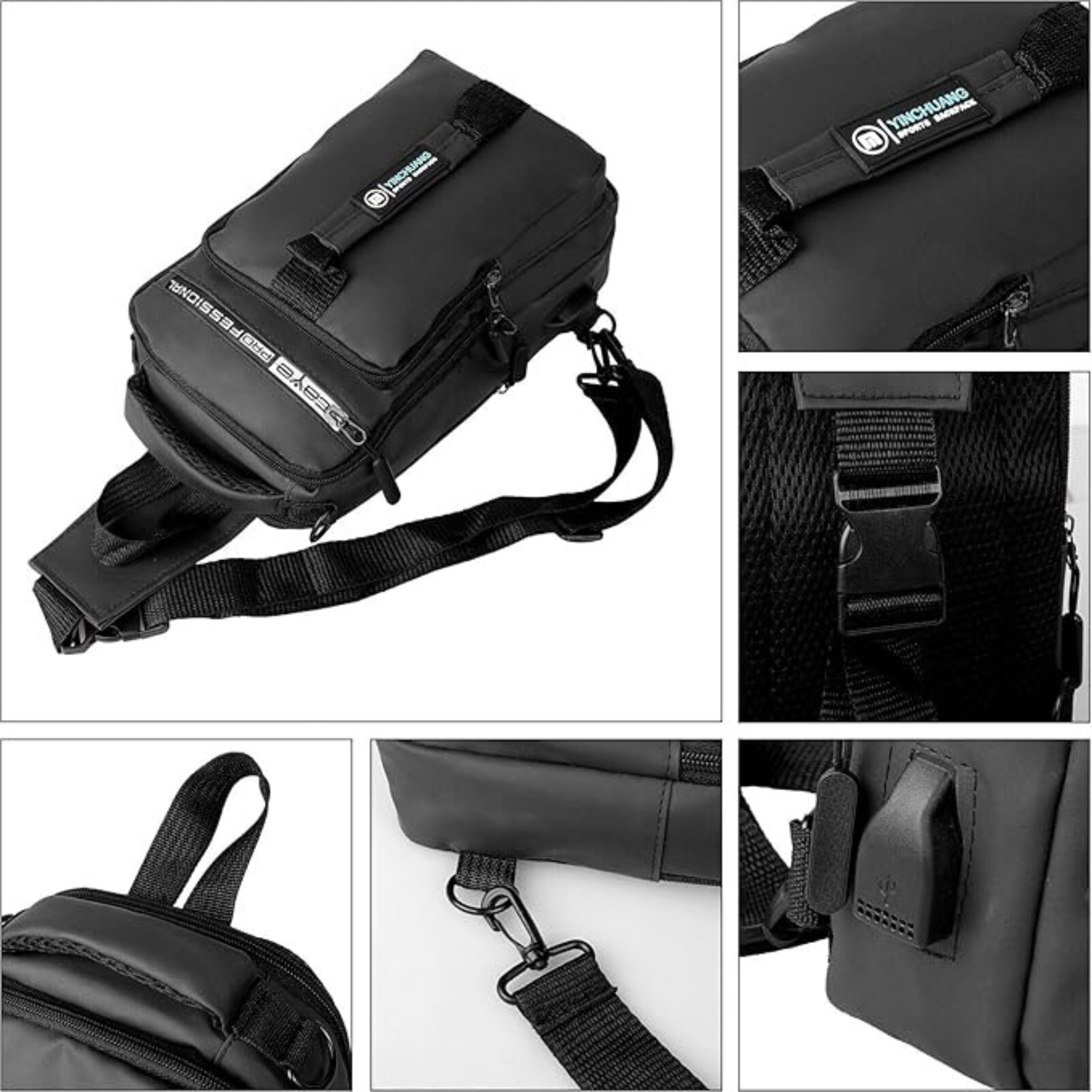 QXORE Cross Body Bag - Black Crossbody Bag - 95 Stores