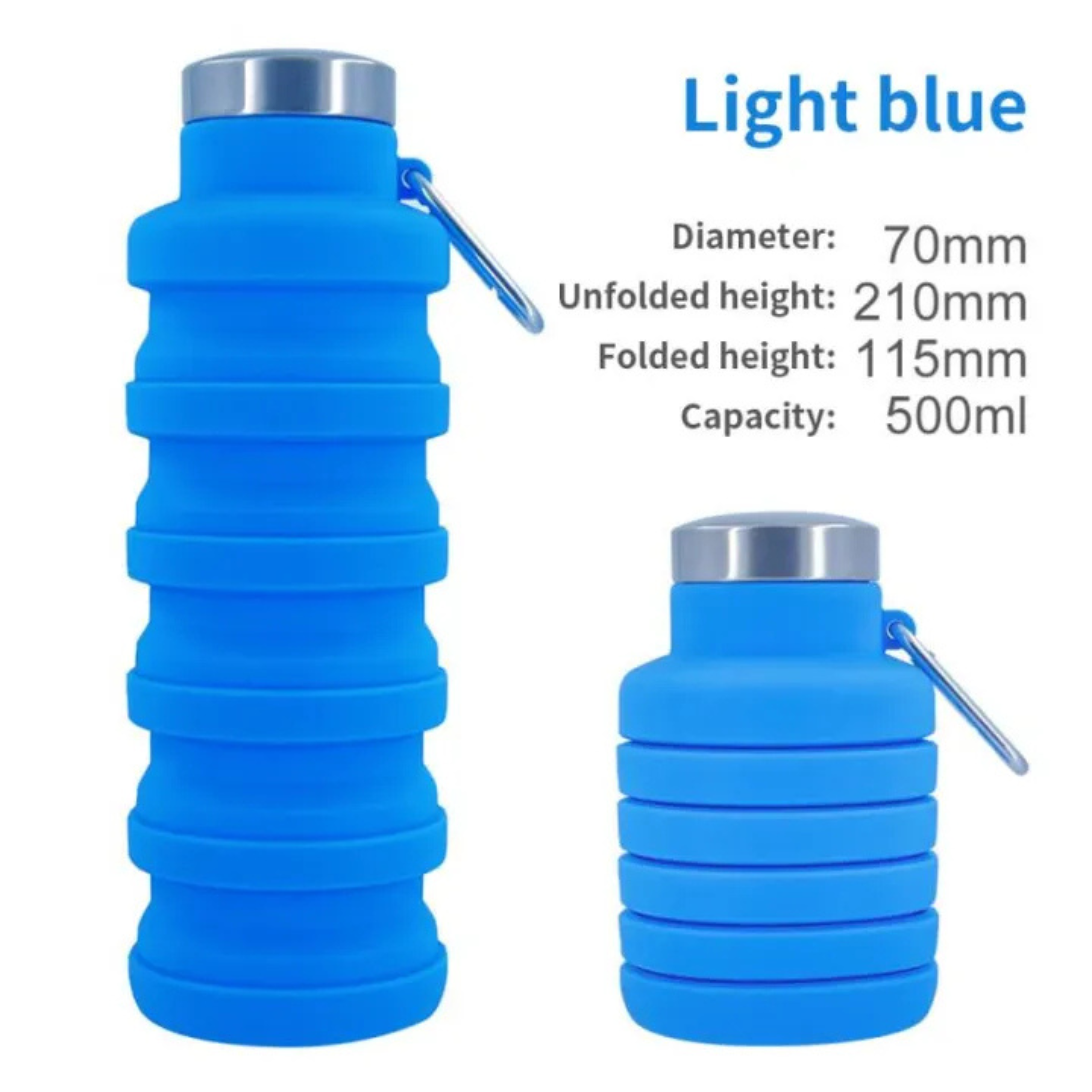 Collapsible Water Bottle – BPA-Free & Leakproof - 95 Stores