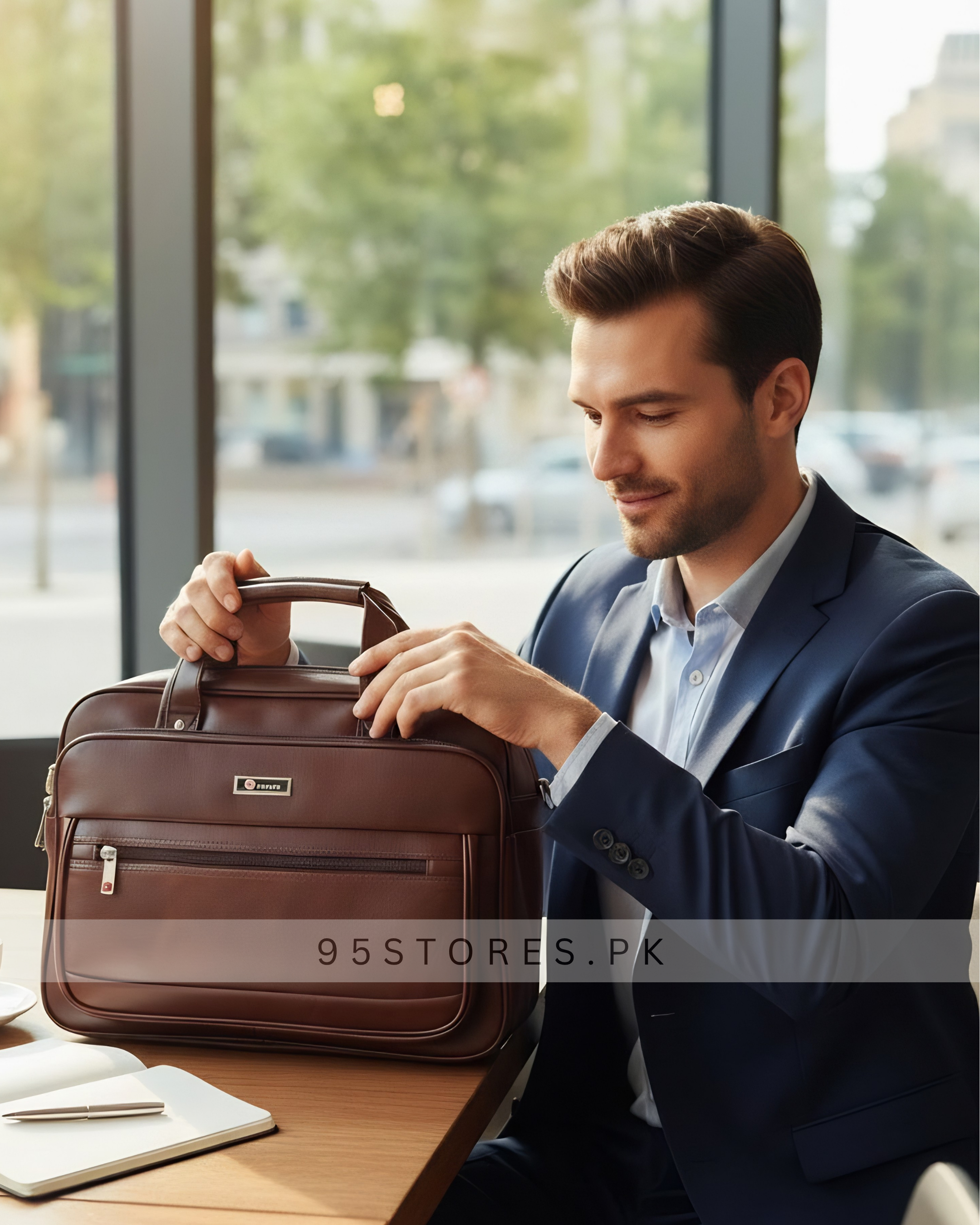 Executive Leather Office Laptop Bag