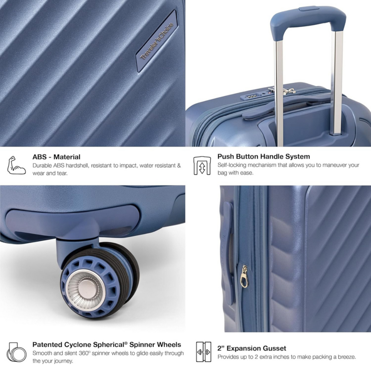 Traveler's Choice ELM Hardside Luggage