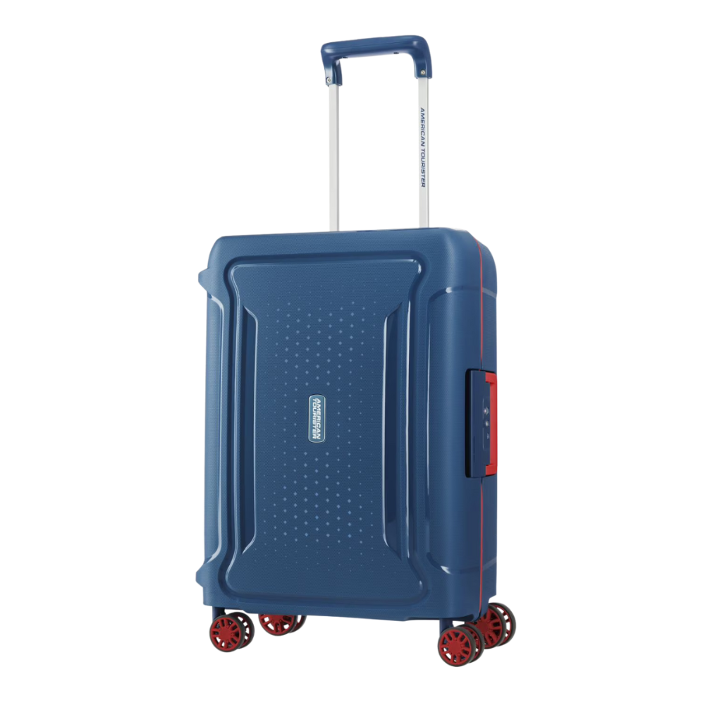 American Tourister Tribus Small Carry On Luggage blue color