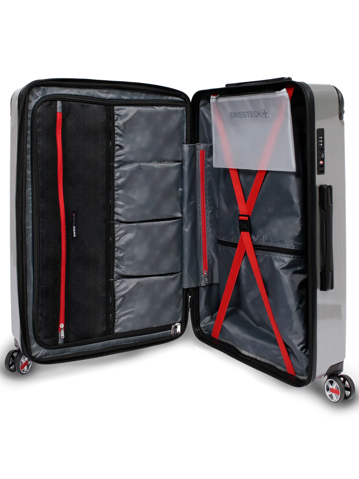 Premium SwissTech Luggage - 100% Polycarbonate - 95 Stores