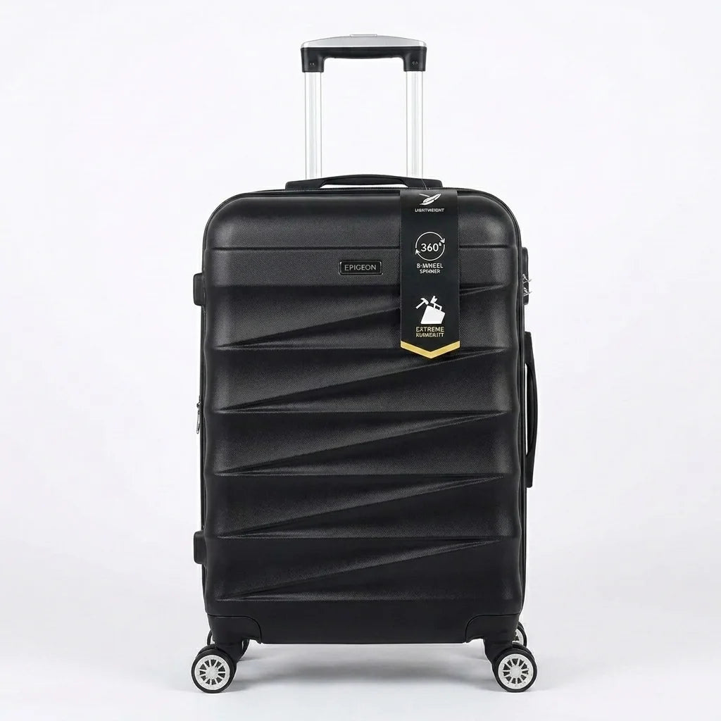 Pigeon-Hardside-Luggage-medium-size-black-color