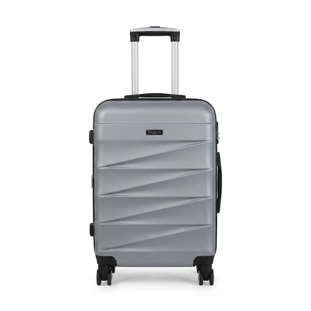 Pigeon-Hardside-Luggage-medium-size-silver-color