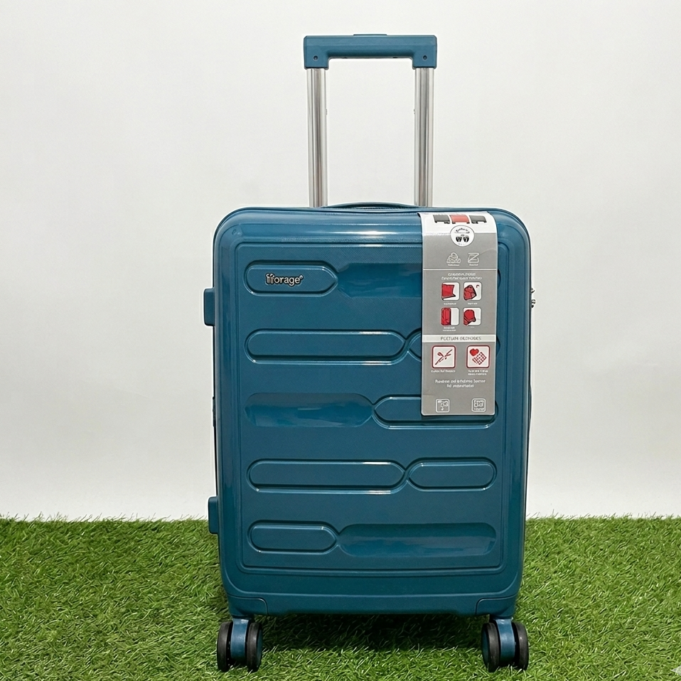 verage pp body small size luggage blue color