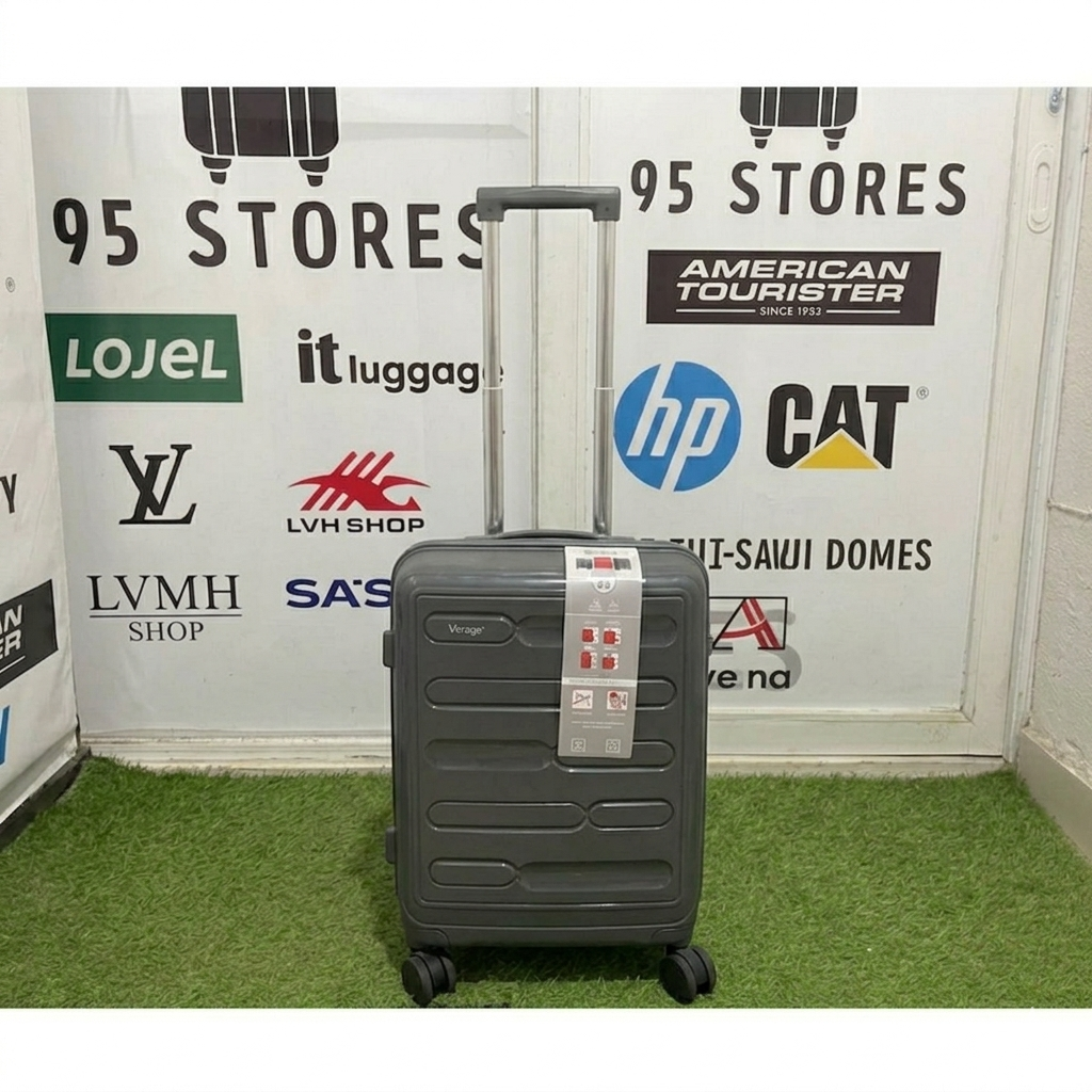 verage pp body small size luggage grey color