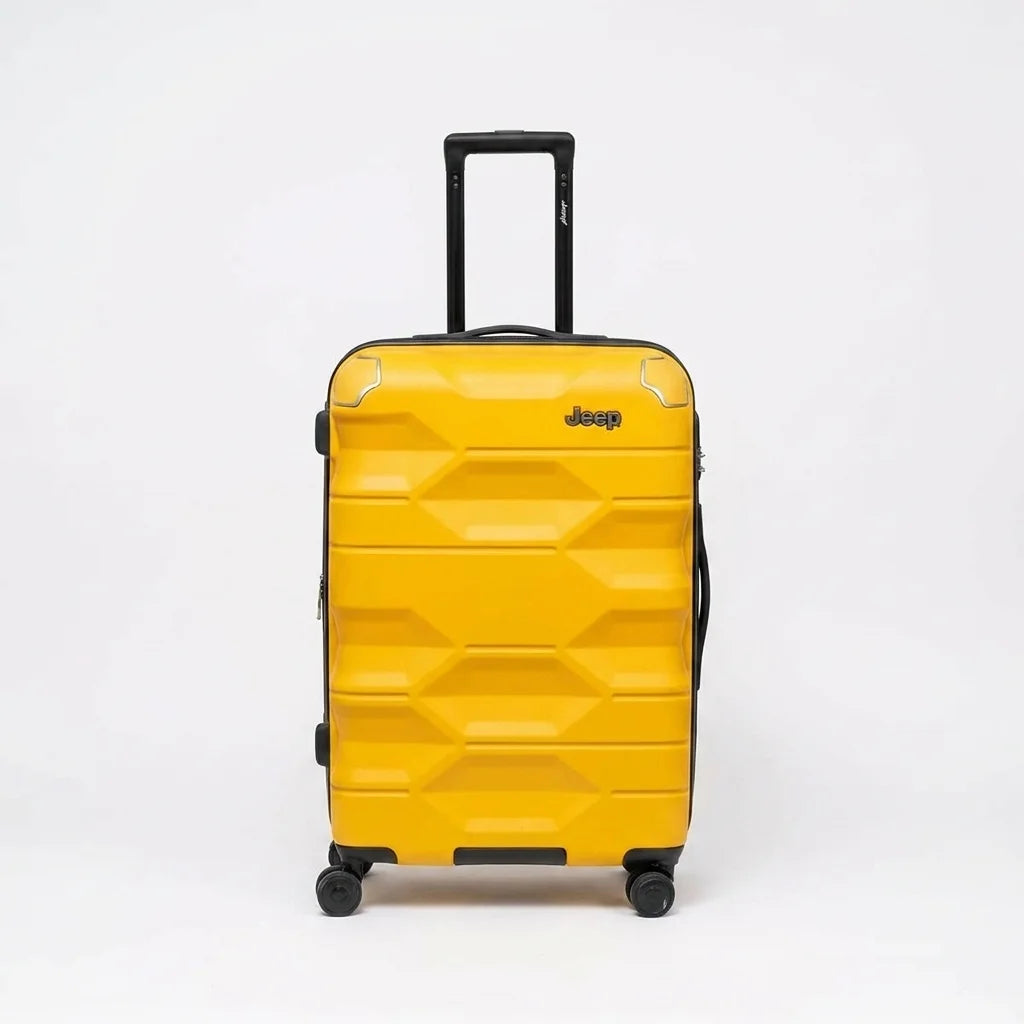 Jeep Polygon 24 Inch medium size Luggage yellow color