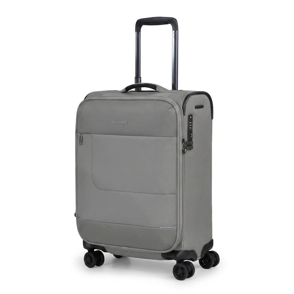 Pierre Cardin Airlite Small Cabin Luggage grey color