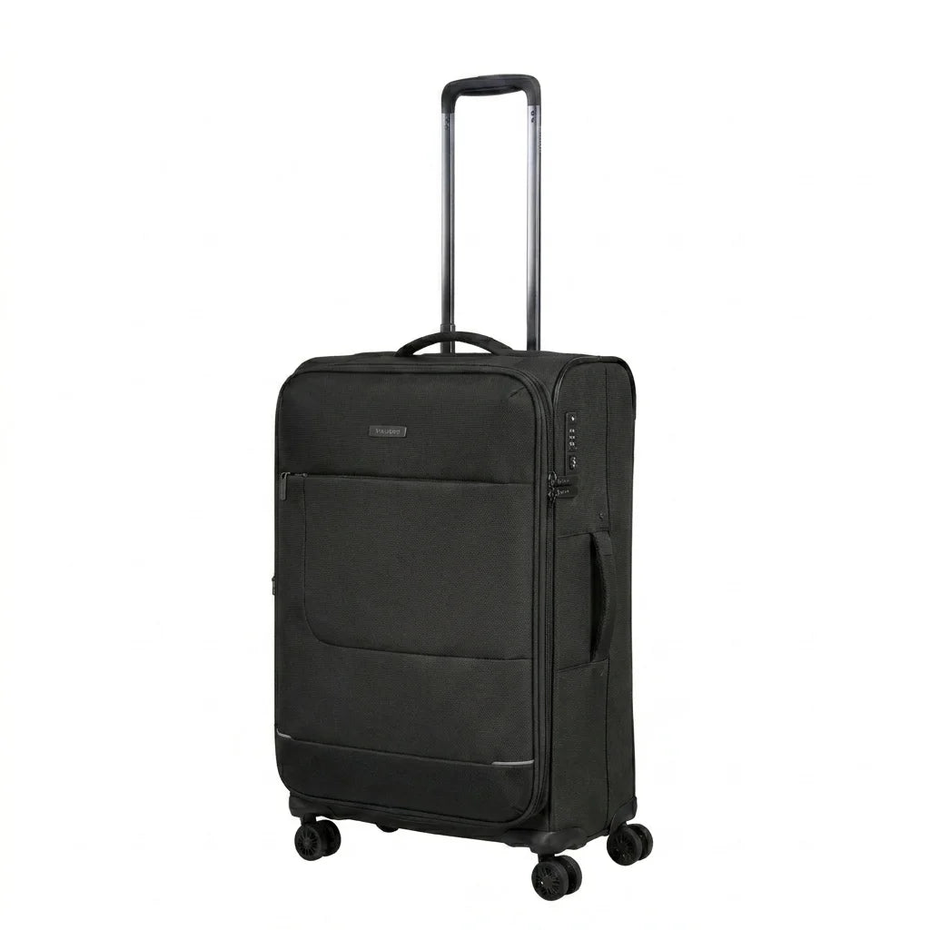 Pierre Cardin Airlite Medium Size Suitcase 24 inch in black color