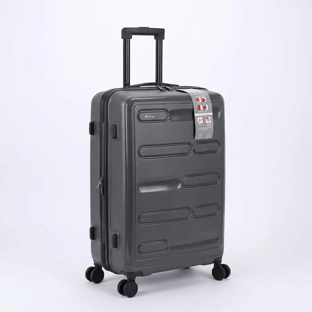 Verage PP Body 24 Inch medium size luggage grey color