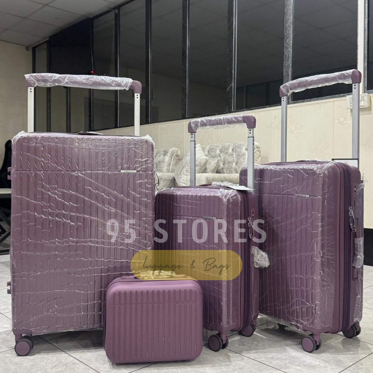 Dovelle 4 Pcs Wide Trolley Luggage
