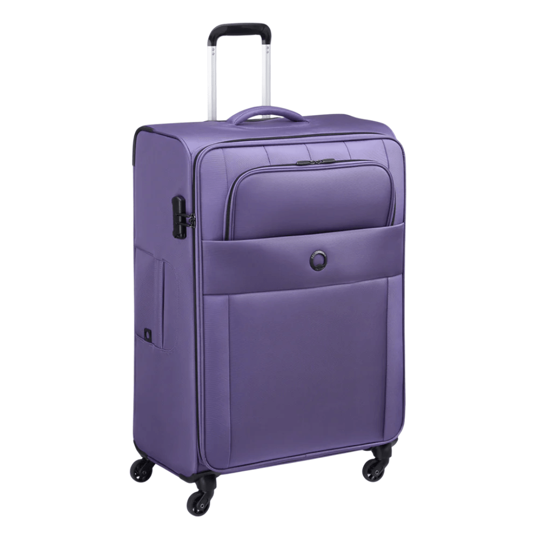 Delsey Cuzco Soft Luggage Purple Set of 3