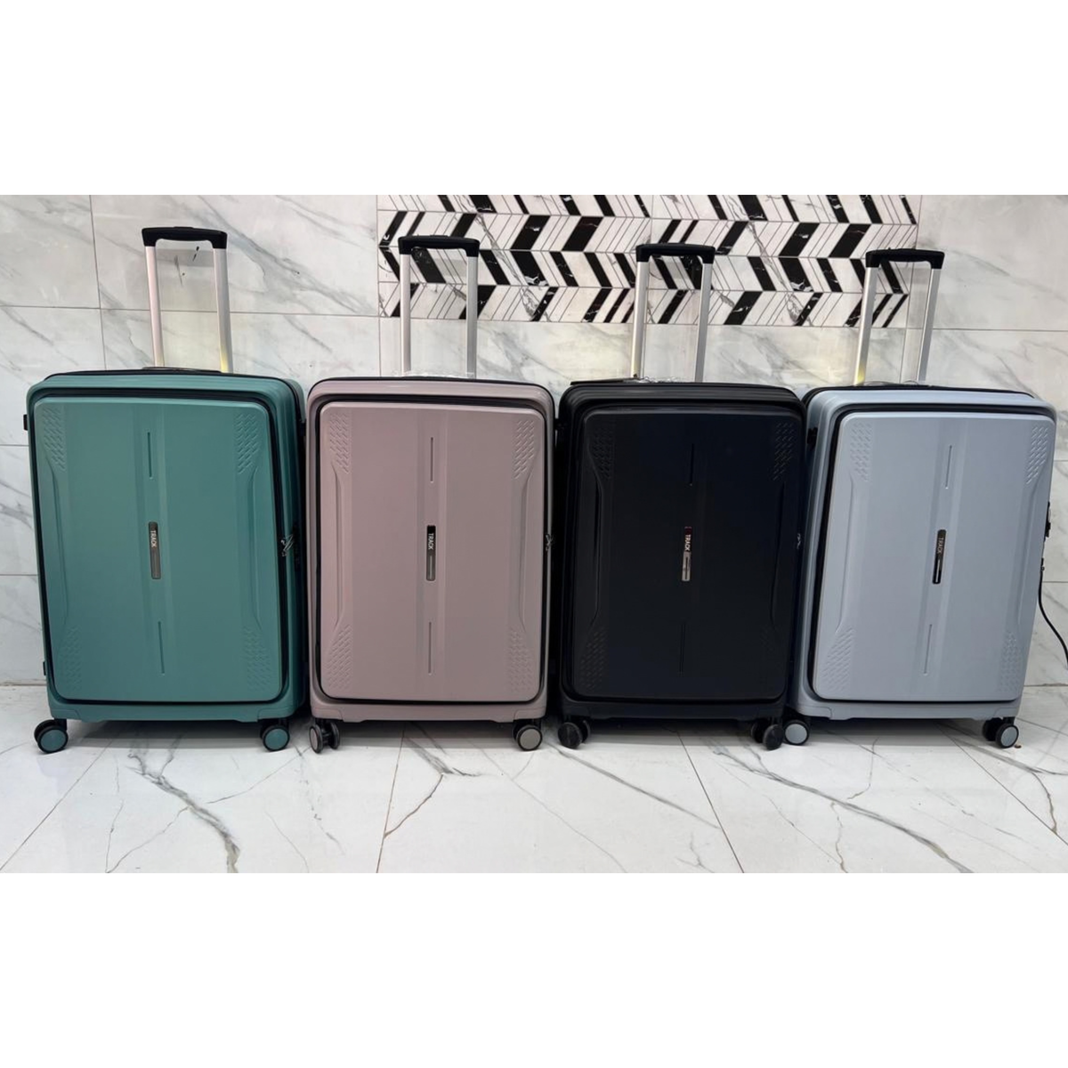 Track Front Open Luggage