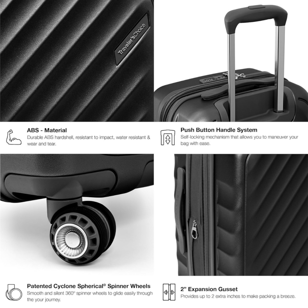 Traveler's Choice ELM Hardside Luggage