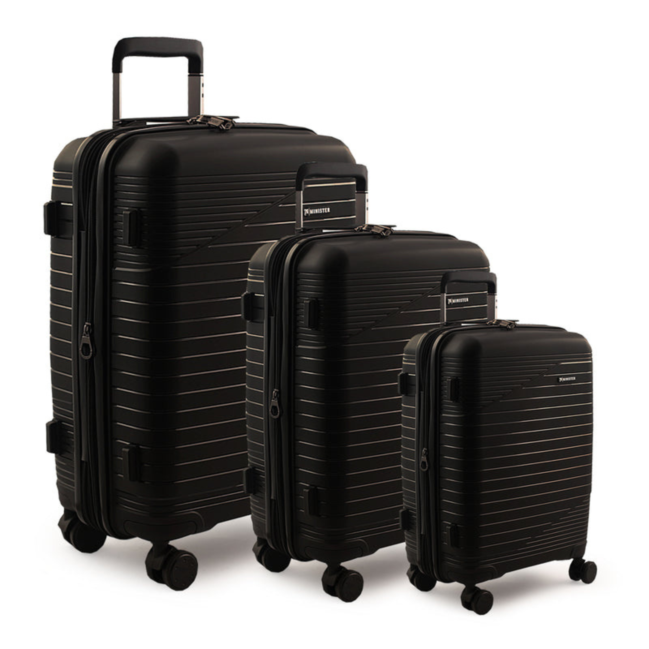 Minister PP Body Suitcase with Telescopic Handle and 360 Wheels