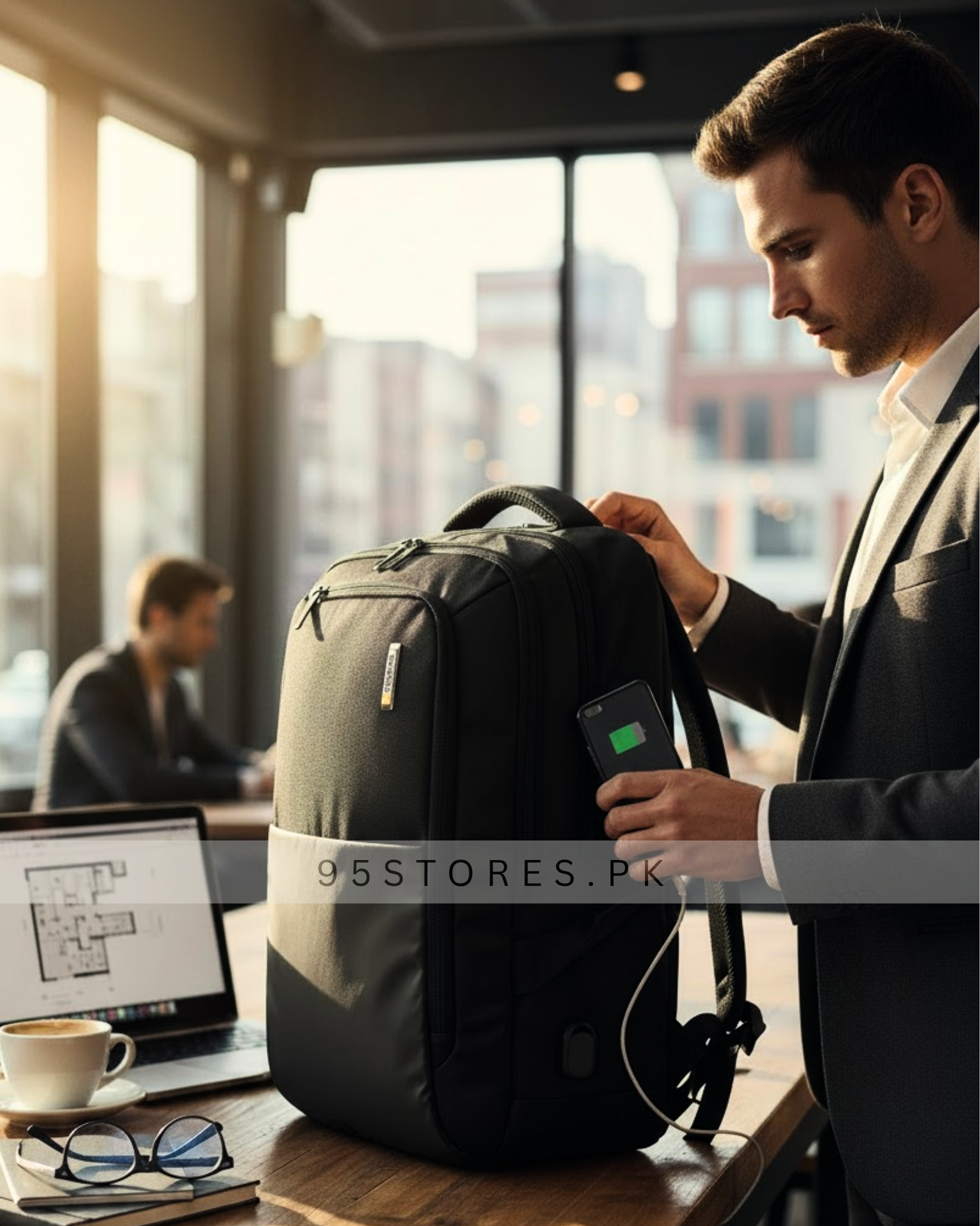 American Tourister Segno II Black 15.6″ Laptop Backpack