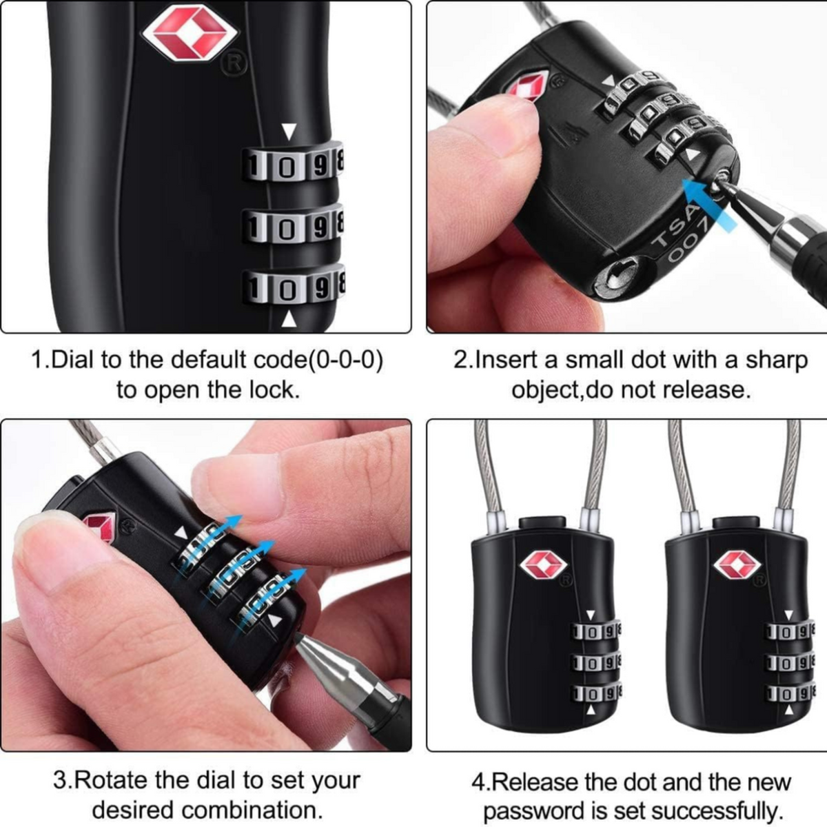 TSA Approved Cable Lock
