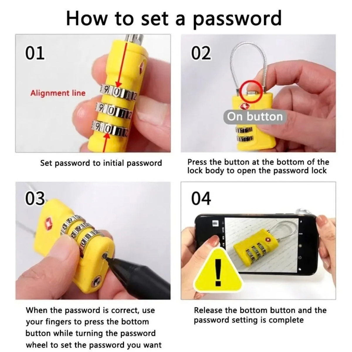 Multicolor TSA Approved Lock