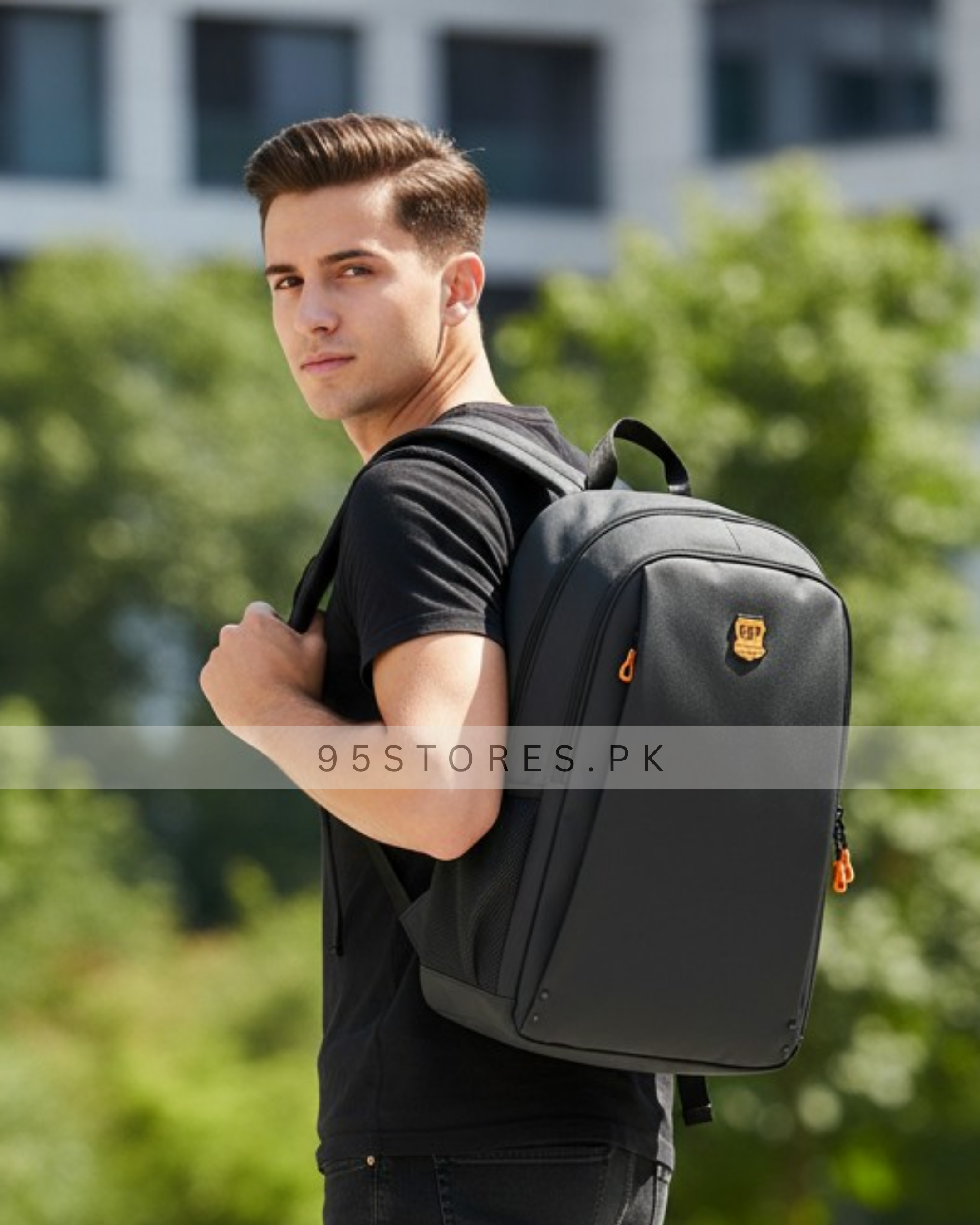 CAT Leather Style Backpack