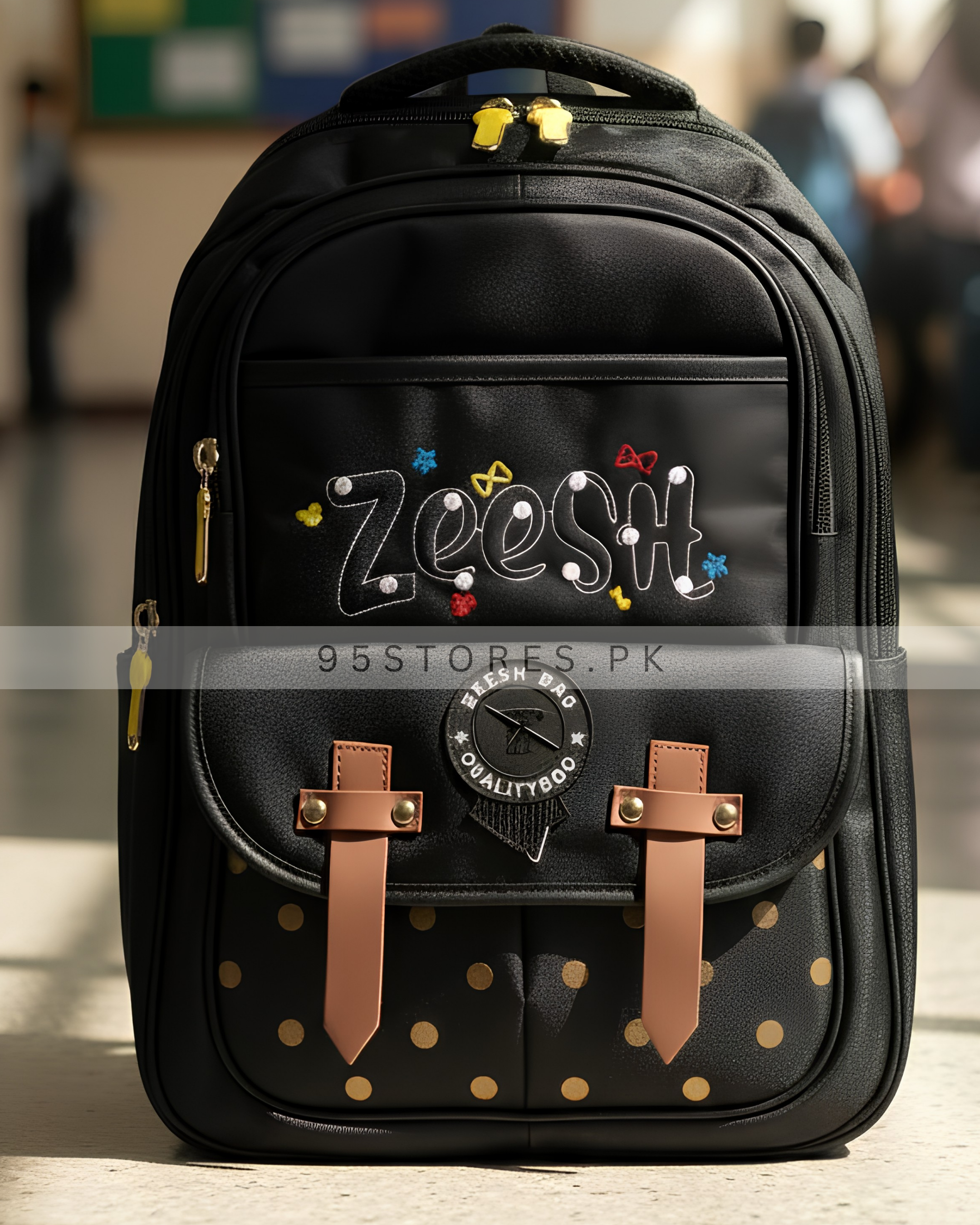 Polka Dot Backpack for Girls