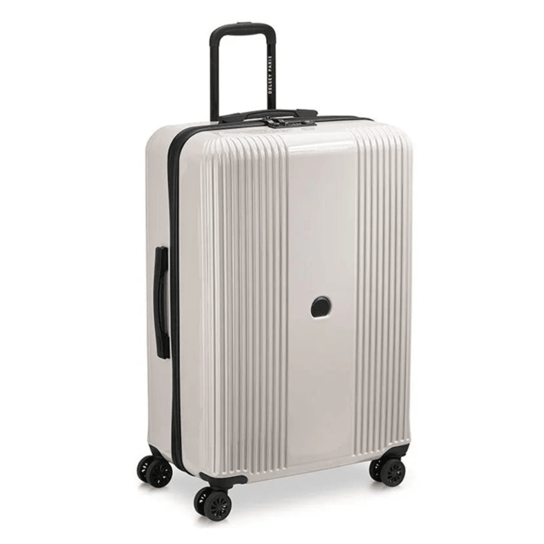 Delsey white suitcase sales