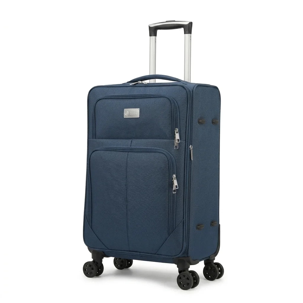 Diplomat-Softside-Luggage-4w-medium-size-in-blue-color
