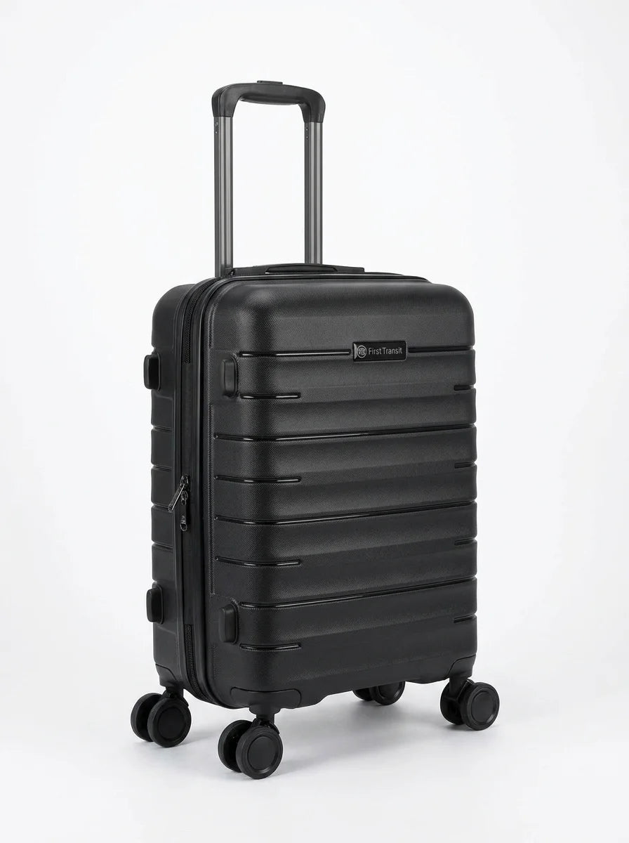 First Transit PP Body Carry On Luggage in black color