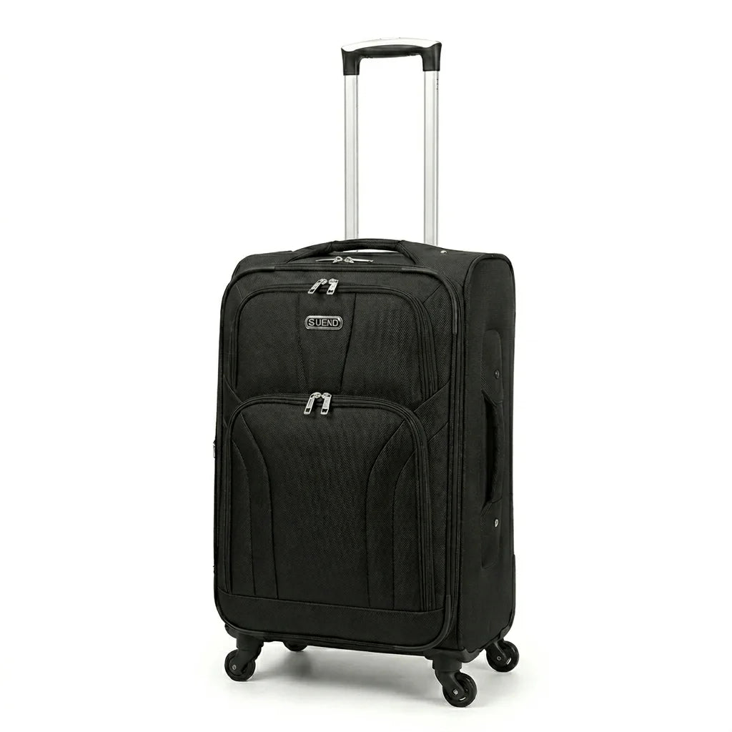 Lojel-softside-luggage-bag-medium-size-black-color