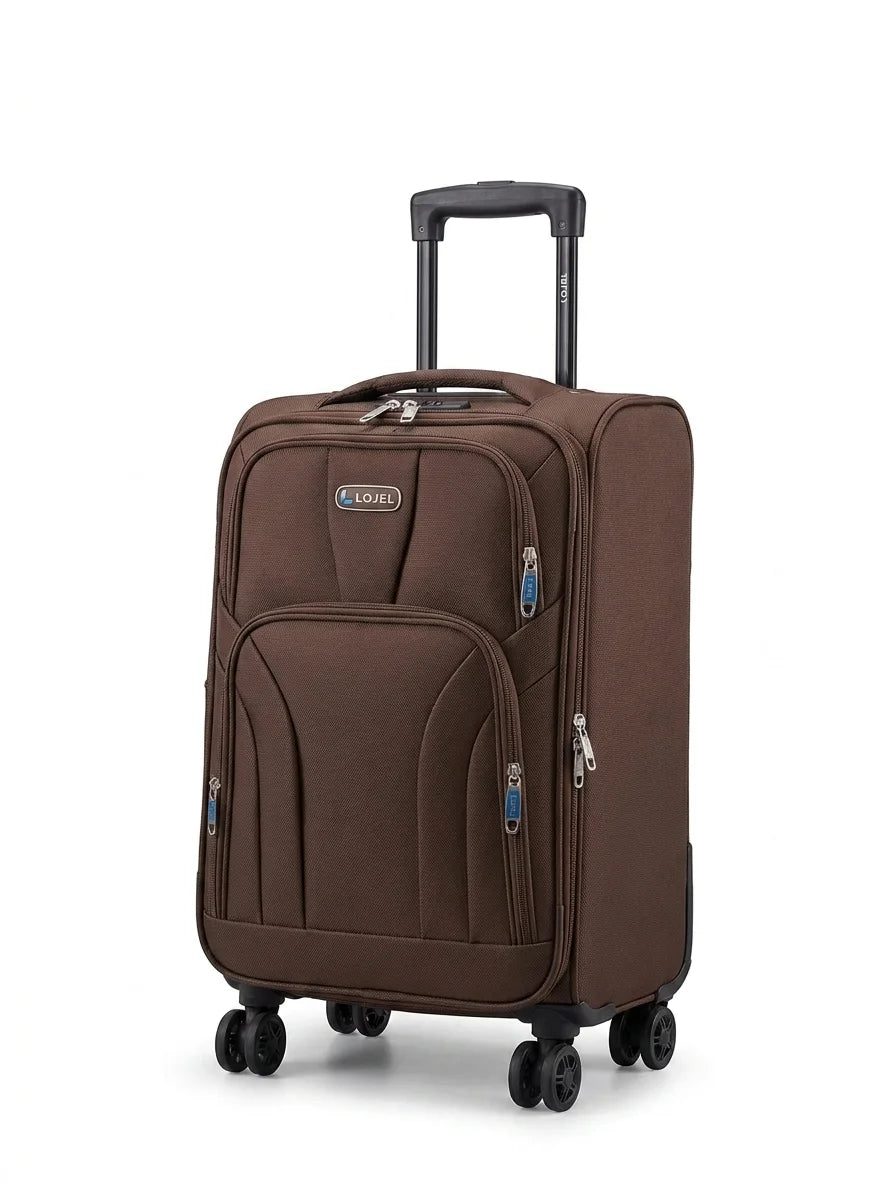 Lojel Softside Luggage Small Cabin size in brown color