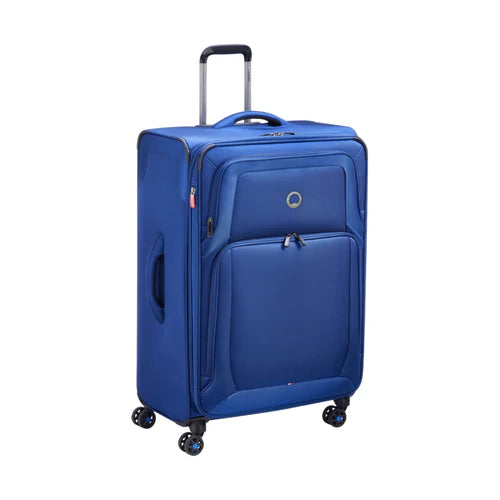 delsey-optimax-lite-soft-luggage-bag-large-size-in-blue-color-sideview