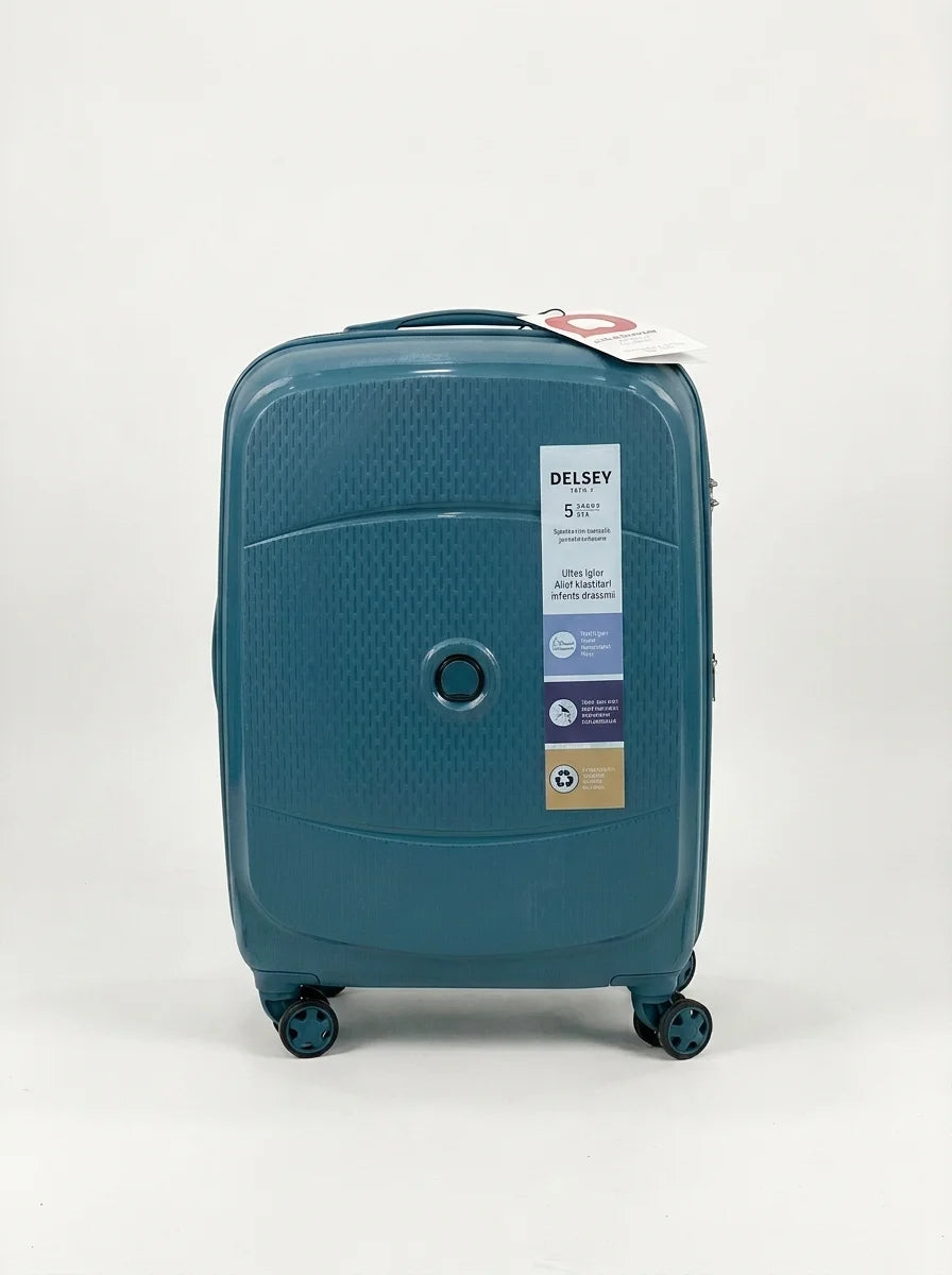 Delsey Paris PP body 24 Inch medium size Luggage in blue color