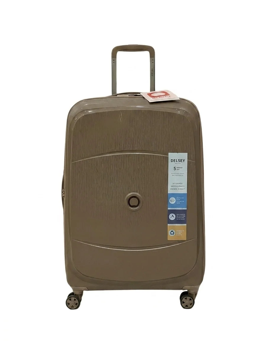 Delsey Paris PP body 24 Inch medium size Luggage in brown color