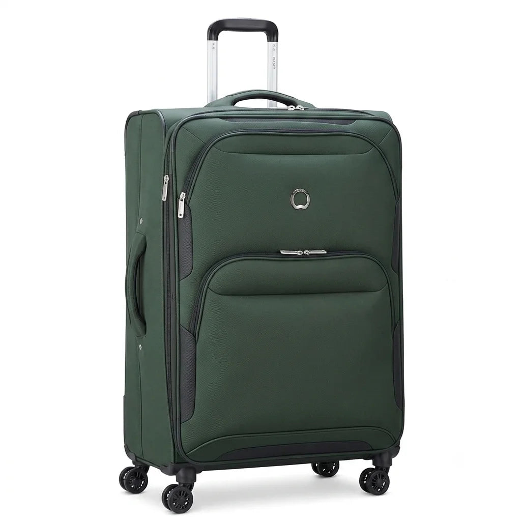 delsey-sky-max-softside-luggage-bag-large-size-in-green-color
